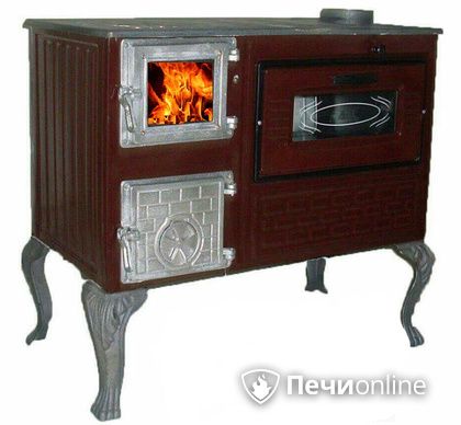 Отопительно-варочная печь МастерПечь ПВ-06 с духовым шкафом, 7.5 кВт в Новосибирске
