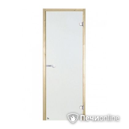 Дверь для бани Harvia Стеклянная дверь для сауны 7/19 коробка сосна сатин D71905М в Новосибирске